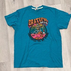 Grateful Dead Blue Graphic T-Shirt homage